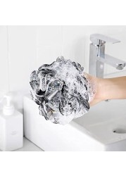 BTYMS 4 Pieces Shower Loofahs Bath Sponges 60g Bath Scrunchies Mesh Pouf Exfoliating Loofa for Body Washing