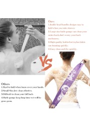 3 Pieces African Net Sponge with Handles Long African Exfoliating Net Washcloth Bath Sponge Net Cloth Wash Net Body Back Scrubber for Shower Loofah