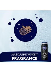 NIVEA MEN 3in1 Shower Gel Body Wash Active Clean Charcoal Woody Scent 500ml