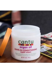 Cantu Argan Oil Leave-In Conditioning Repair Cream White 453g