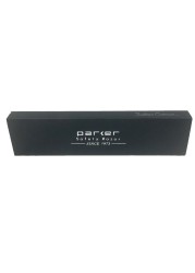 Parker Mens SR1 Stainless Steel Straight Edge Razor With 5 Parker Platinum Blades