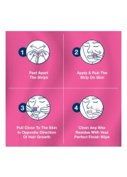 Veet Pure Face Wax Strips White 20 Strips