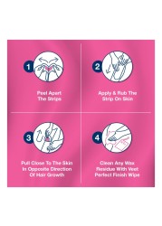Veet Pure Legs And Body Wax Strips White 20 PCS