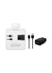 Samsung Fast Charging Travel Adapter With Type-C Data Sync Charging Cable Black