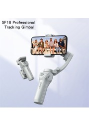 مثبت الهاتف Gimbal 360 Ai Auto Face Tracking يده سيلفي عصا ترايبود تتبع Gimbal، Yesido SF18 - رمادي