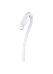 توتو لايف فلاكس سيريز بي دي كابل شحن USB-C إلى لايتنينج لمزامنة البيانات - أبيض 1 متر