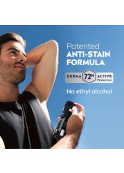 NIVEA MEN Black &amp; White Invisible Antiperspirant Deodorant Spray, Original, 72H Active Protection, 150ml