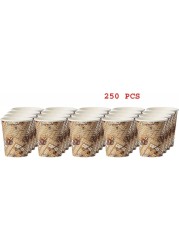 AL SAQER 250-Piece (5 SETTS) Paper Kahwa Cups 2.5oz-(Very Small)Disposable Tea Cups and Cawa cups