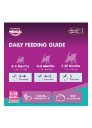 Whiskas Junior Tuna Wet Kitten Food 80g Pack of 4