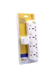 MyChoice 4-Way T-Shape Universal Wall Socket Adapter