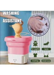 Fitto Portable Washing Machine, 5L Capacity, Compact & Lightweight, Ideal for Small Loads, Travel, Apartments, Dorms, & RV Use – Energy-Efficient and Convenient for On-the-Go Cleaning