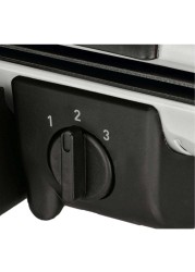 تيفال إلترا كومباكت شواية كهربائية بقوة 1700 واط - فضي GC302B28