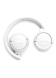 JBL Tune 520BT Headphones With Mic Bluetooth Pure Bass Over-Ear White