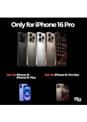 iPhone 16 Pro Clear MagSafe Case, Military-Grade Protection iPhone16 Pro Max Slim Shockproof Strong-Magnet Protective Phone Case, Anti Scratch &amp; Anti Fingerprint Without Lens Frame,Anti Yellowing