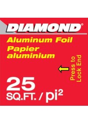 Diamond Aluminium Foil Silver 25sqft