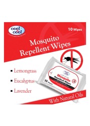 Cool &amp; Cool Mosquito Repellent Wipes 10 Wipes Pack of 2