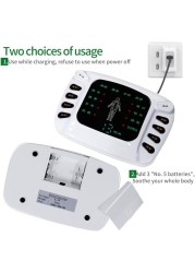 Multi-Function Digital Therapy Massager Machine - Electrotherapy Pain Relief, EMS TENS Therapy, Portable Electric Muscle Stimulator, Adjustable Intensity