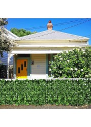Egardenkart&reg; Artificial Faux Hedge Privacy Fence Wall Screen, Leaf and Vine Decoration for Outdoor Garden Home Decor, (Apple)