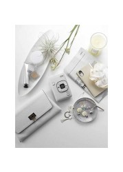 Fujifilm Instax Mini Liplay Hybrid Instant Camera- Stone White