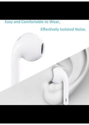 Radiotronics Ear Pods Headphones Compatible with iPhone, Wired Ear Buds with Built-in Remote to Control Volume, Music and Phone Calls