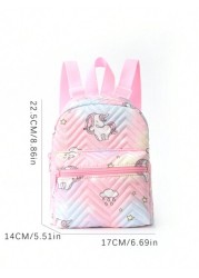 Girls Rainbow Quilted Design Novelty Bag