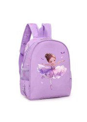 1 Pc Fashion Princess Backpack Cute Cartoon Pattern Dance Bag Nylon Structure Zipper Opening Polyester Lining Shoulder Strap Design Suitable For Dancers School And Travel Perfect For Princess Fans