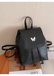1pc Butterfly Pattern Minimalist Backpack For Large Capacity Travel Shoulder Bag