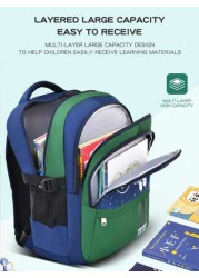 Waterproof Lightweight Backpack For Elementary School Students Grade 1 6 6 12 Years Old Astronaut Large Capacity Cute Design