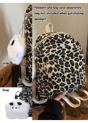 1pc Autumn And Winter New Leopard Print Mini Exquisite Backpack Small Backpack Wallet Suitable For Travel And Daily Use