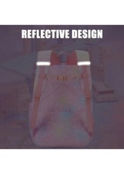 1pc Lightweight Large Capacity Nylon Cute School Backpack With Multiple Pockets For Girls Children Casual Travel School And Camping