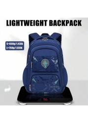 1 Piece Kids Backpack School Boy Backpack Handsome Student School Bag Large Capacity Multi Pocket Waterproof Backpack School Supplies Suitable For 6 14 Years Old Teenager Students School And Travel
