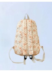 Classic Bear Pattern Backpack All Match Fashion Casual Versatile High Capacity Portable Travel Bag Suitable For Any Occasion