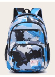 Fashion Solid Color Hundred School Backpack Kids Shoulder Backpack Casual Large Capacity Backpack Fashion Solid Color Simple College Student School Bag Travel Backpack Suitable For Girls Daily School