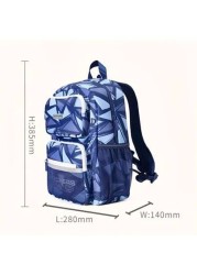Skechers Geometric Graffiti Blue Comfortable Sports Fashion Leisure Series Backpack For Boys And Girls