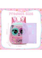 1pc Cute 13 Inch Animal Backpack Kindergarten Outdoor Sports Little Girl With Small Pendant