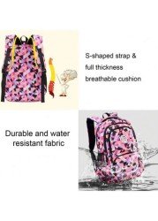 3 Piece Geometric Print Backpack Set Student Bookbag For 15 6 Inch Laptop High Capacity Lightweight Travel Bag Back To School Gift