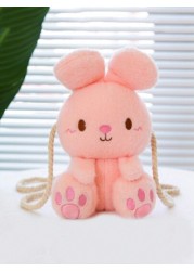Cute Plush Rabbit Shoulder Bag Crossbody Bag Travel Bag