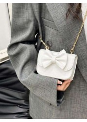 Unique Design Bow Girl Cute Stylish Minimalist Shoulder Diagonal Crossbody Bag