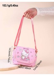 Sanrio زنبيل حامل مفاتيح محفظة نقود هاتف كرتوني للأطفال ماركة ساتريو، حقيبة كروس كيوت على الكتف ل- K T كلب كبير الأ