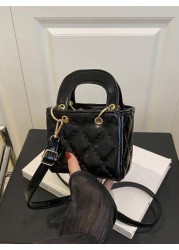 1pc New Cute Girl Niche High End Pu Crossbody Small Square Bag Zipper Closure And Fashionable New Bag Fresh And Dopamine Color Matching Youthful Girl Style Adjustable Shoulder Strap Can Be Worn On Sho