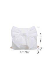 1pc Is Made Of Pu Material A High Grade Small Bag For Girls A Popular Niche Lipstick Bag A Retro Crossbody Bag A Mini Chain Small Square Bag With Lychee Pattern And Bow Which Is Sweet And Fashionable