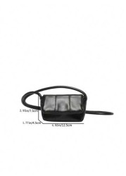 Mini Children Simple Solid Color Flap Crossbody Bag