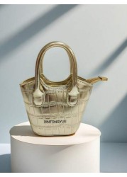 Kids Glitter Stone Texture Mini Crossbody Lipstick Bag Girls Princess Small Handbag Holiday Gift