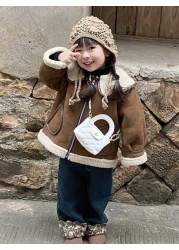 Cute Square Shaped Shoulder Bag For Baby Girls PU Leather Fashion Mini Crossbody Bag Versatile