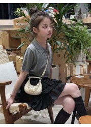 New Korean Style Pearl Handbag With Shoulder Strap Mini Hard Case Moon Decor Accessory Bag Small Women s Purse For Lipstick Coin Key