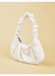 1pc Fashionable Minimalist Style Elegant Lightweight Folded Handbag For Teenage Girls