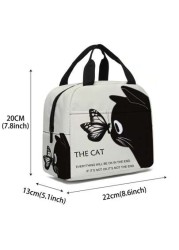 1 Piece Cat And Dog Lunch Bags Insulated Tote Bags Portable Tote Bags Tote Bags Ice Bags Multi Purpose Lunch Bags Insulated Bags For Boy And Girl For Work Travel And Picnics Non Food Contact Bags