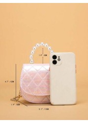 New PU Leather Children Princess Handbag Fashion Shaped Small Crossbody Bag Holiday Gift