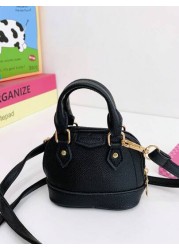 1pc Fashionable Textured Small Bag Fashionable Casual Shoulder Messenger Bag High End Korean Small Shell Bag Handbag Messenger Bag Lipstick And Coin Accessories Bag Pu Material High End Solid Color Co