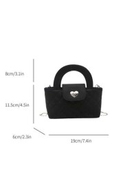 1pc New Cute Girl Niche High End Pu Crossbody Bag And Fashionable New Bag Fresh And Dopamine Color Matching Youthful Girl Style Can Be Cross Body Metal Chain Bag Casual And Fashionable Very Suitable F